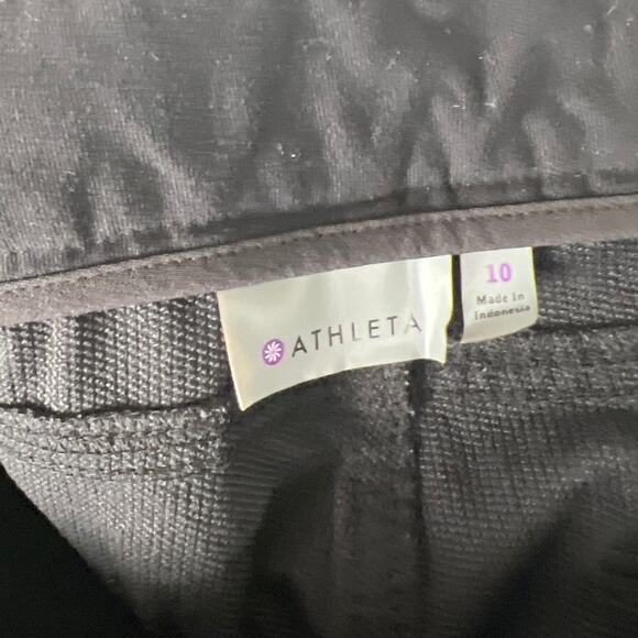 Athleta Nylon Size 10 Black Activewear Spandex Stretch Pants - Picture 7 of 7